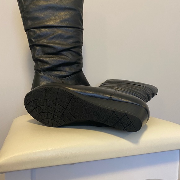 Black Leather Aldo boots Sz 9 - Picture 3 of 5